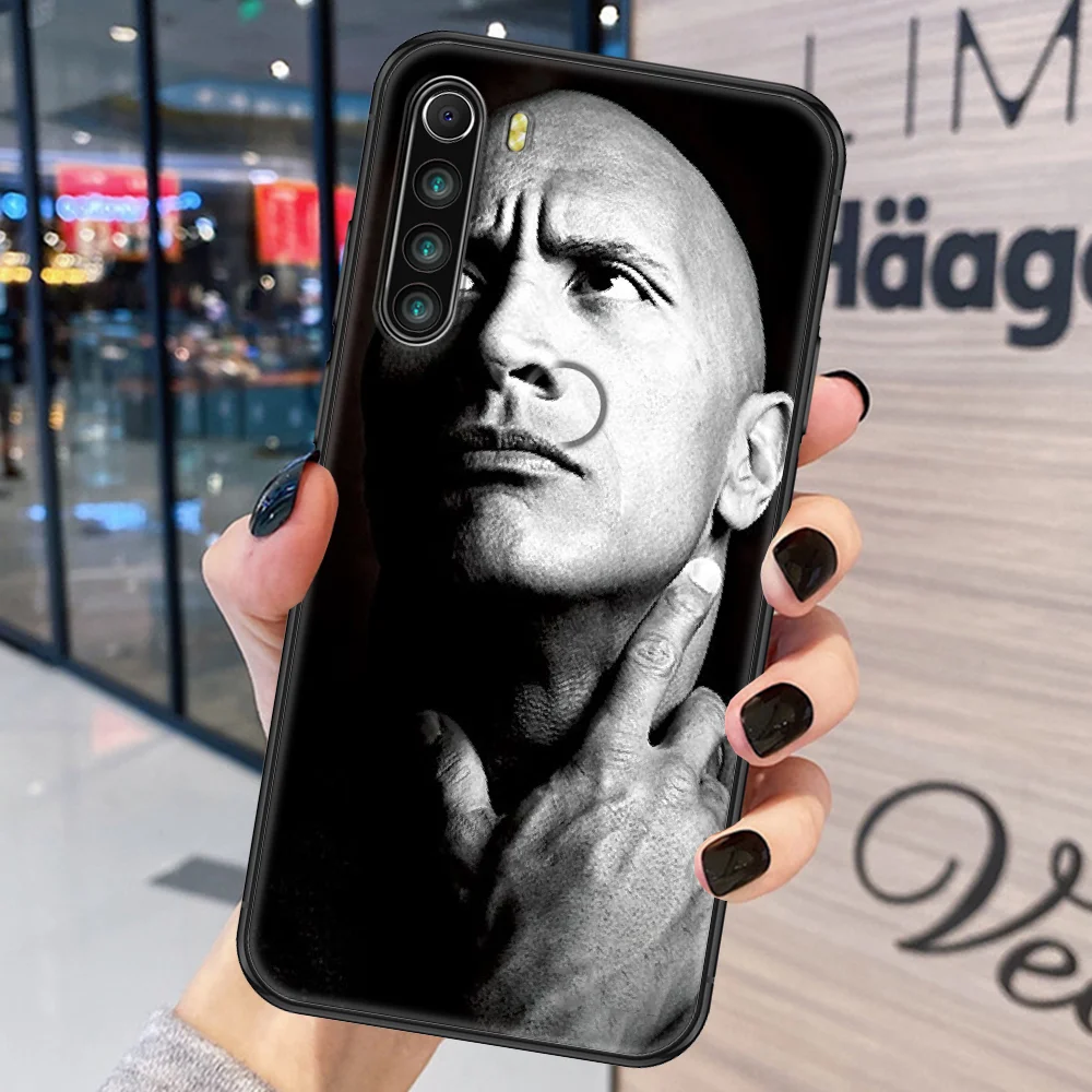 Чехол для телефона The Rock Dwayne Johnson Xiaomi Redmi Note 7 8 9 10 7A 8T 9A 9T 9S 10S Pro черный силиконовый