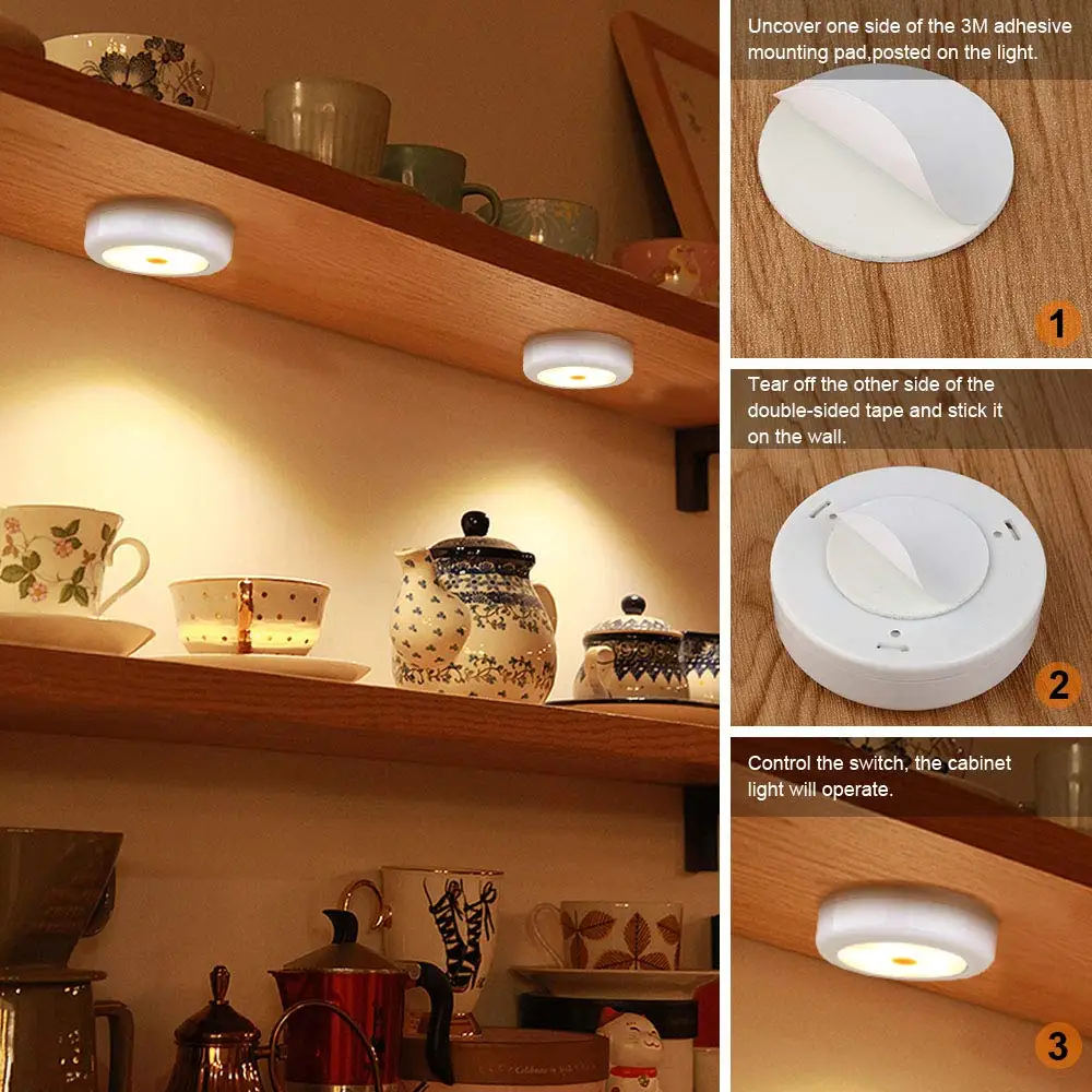 

Dimmable & Timing Led Closet Night Lights Warm white+White LED Under Cabinet Light Cupboard Close Wardrobe Stair Hallway Lamp