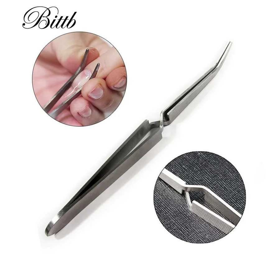 Многофункциональный Пинцет для дизайна ногтей Bittb зажим из нержавеющей стали