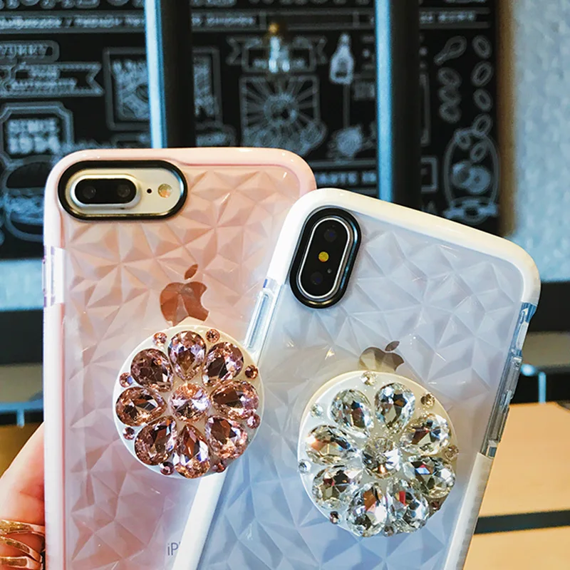 Чехол с 3D алмазным держателем для iPhone 11 Pro 7 8 Pluse XR XS MAX 6 6s анти осенний чехол