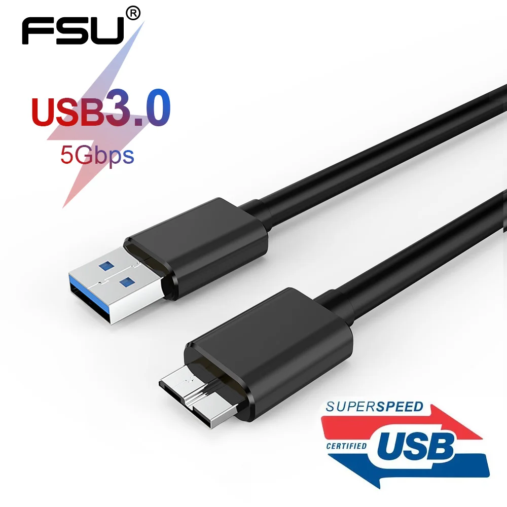 Кабель FSU USB 3 0 Micro B для жестких дисков кабель передачи данных и быстрой зарядки