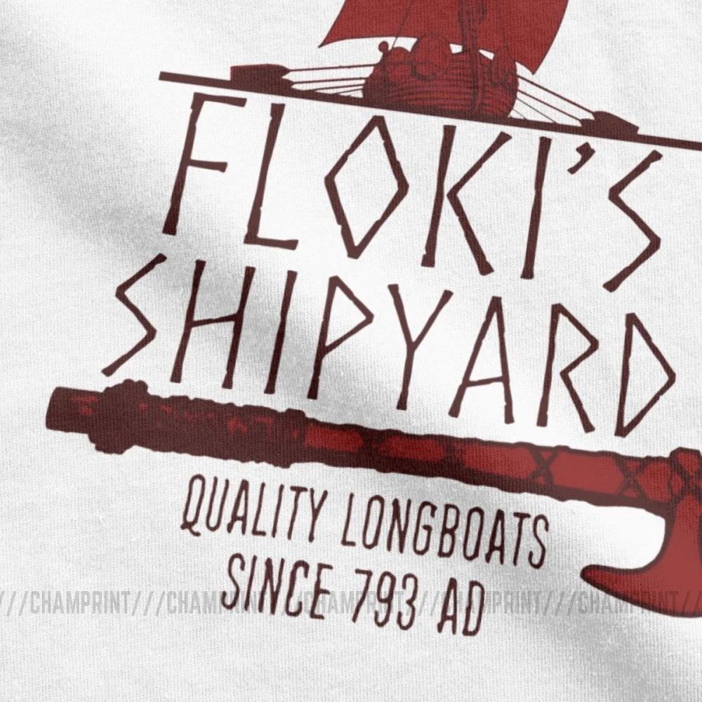 Floki's Shipyard футболка для мужчин Vikings Ships Ragnar одежда с коротким рукавом Забавные