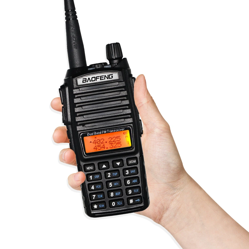 Рация Baofeng UV82 Двусторонняя 8 Вт 2 шт. Портативная радиостанция высокой мощности