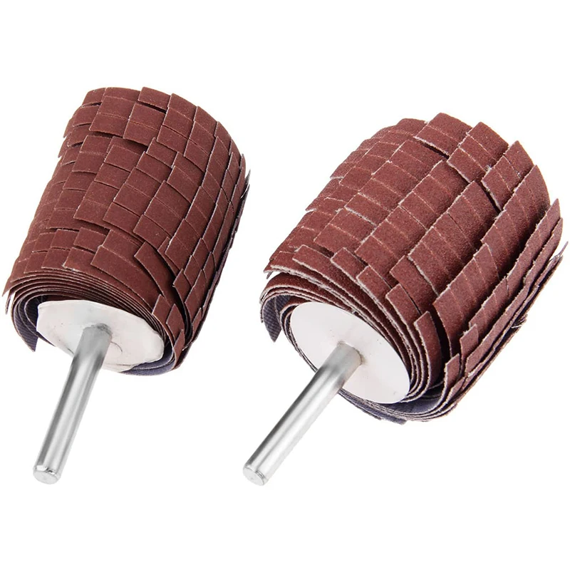 4Pcs 6Mm Shank Sandpaper Shutter Wheel 150/240/320/400 Grit Sanding Grinding Flap Cloth Polishing | Инструменты