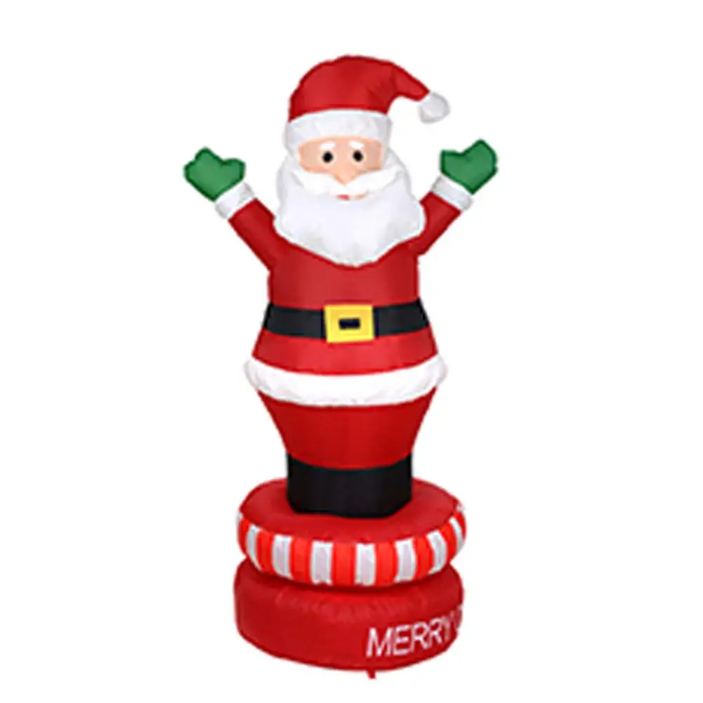 1 8 м надувной ночной Светильник Санта Клаус наружные садовые игрушки украшение