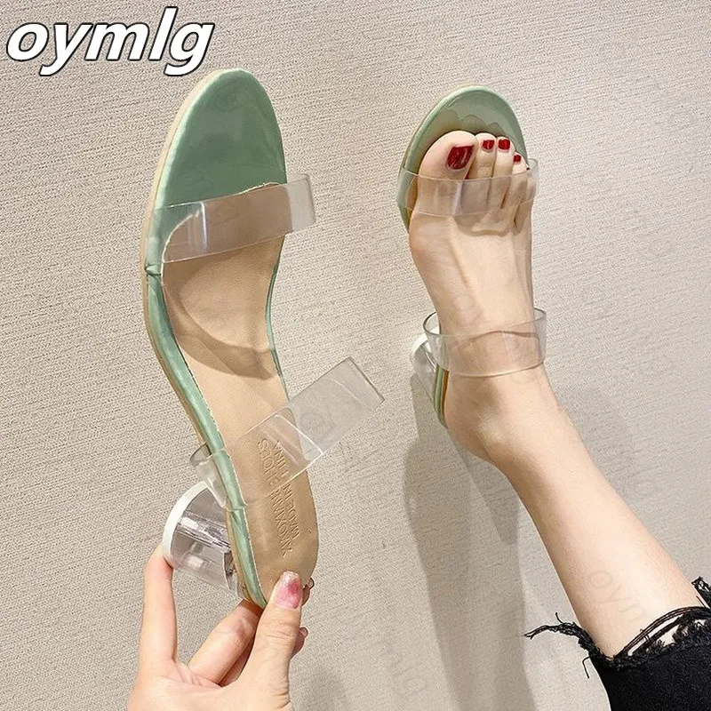 Танкетке 5 см Женская обувь на высоком каблуке Прозрачные стразы с блестками