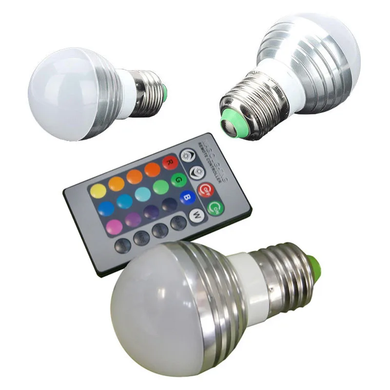 Алюминиевый материал 3 Вт Диммируемый RGB светодиодный светильник 16 цветов