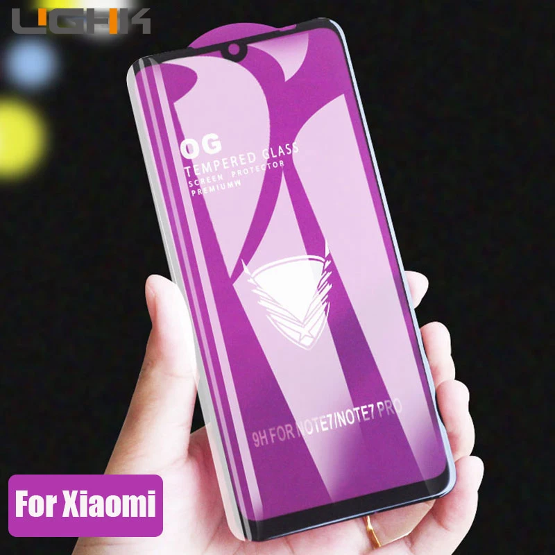 

Golden armor Screen Protector Tempered Glass For Xiaomi Redmi 10X Pro 7 Note 5 7 6Pro 5A 6A 7A Go 5plus full coverage Front Film