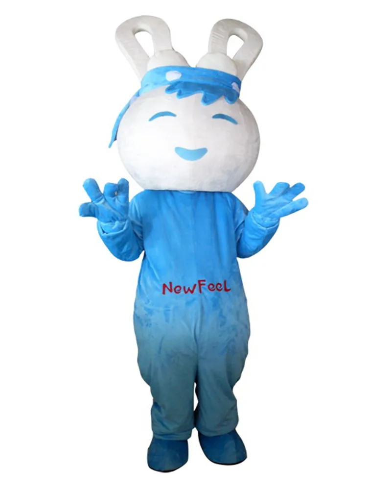 

Hot Sale Classic Version blue clothing Rabbit Mascot Costume Adult Halloween Birthday party cartoon Apparel Cosplay Costumes