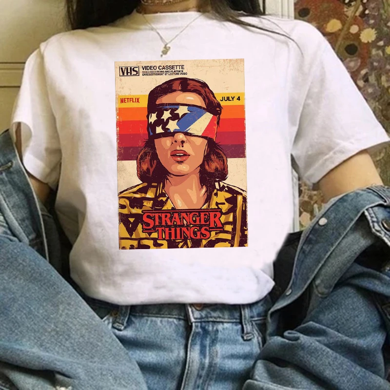 Странные вещи 3 женская футболка забавная одиннадцать футболок модная ulzzang с