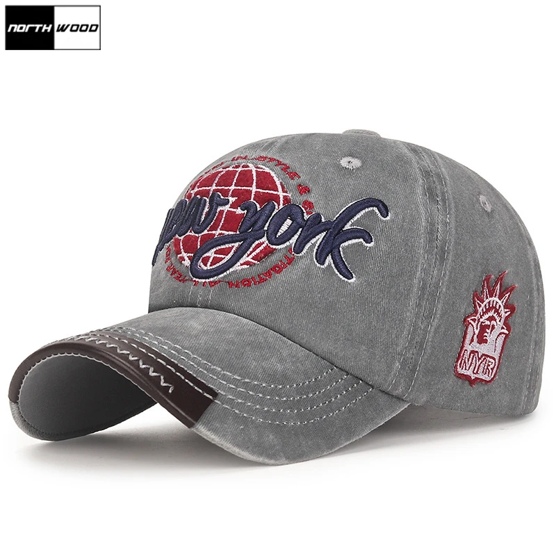 

Кепка NORTHWOOD для мужчин и женщин, модная Регулируемая хлопковая бейсболка с изображением Нью-Йорка, в стиле хип-хоп, Кепка-бейсболка