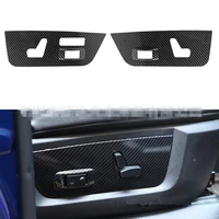 car interior electronic seat switch button frame decal sticker carbon fiber abs fit for dodge ram 1500 2018 2020