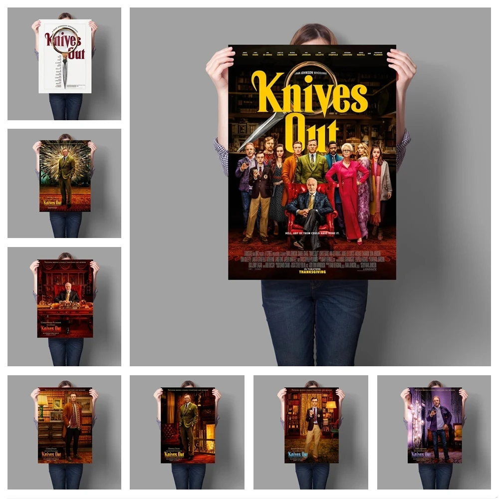 

Latest American Suspense Thriller Movie Knives Out HD Canvas Painting Poster Cuadros Home Decoracion Wall Picture Salon No Frame