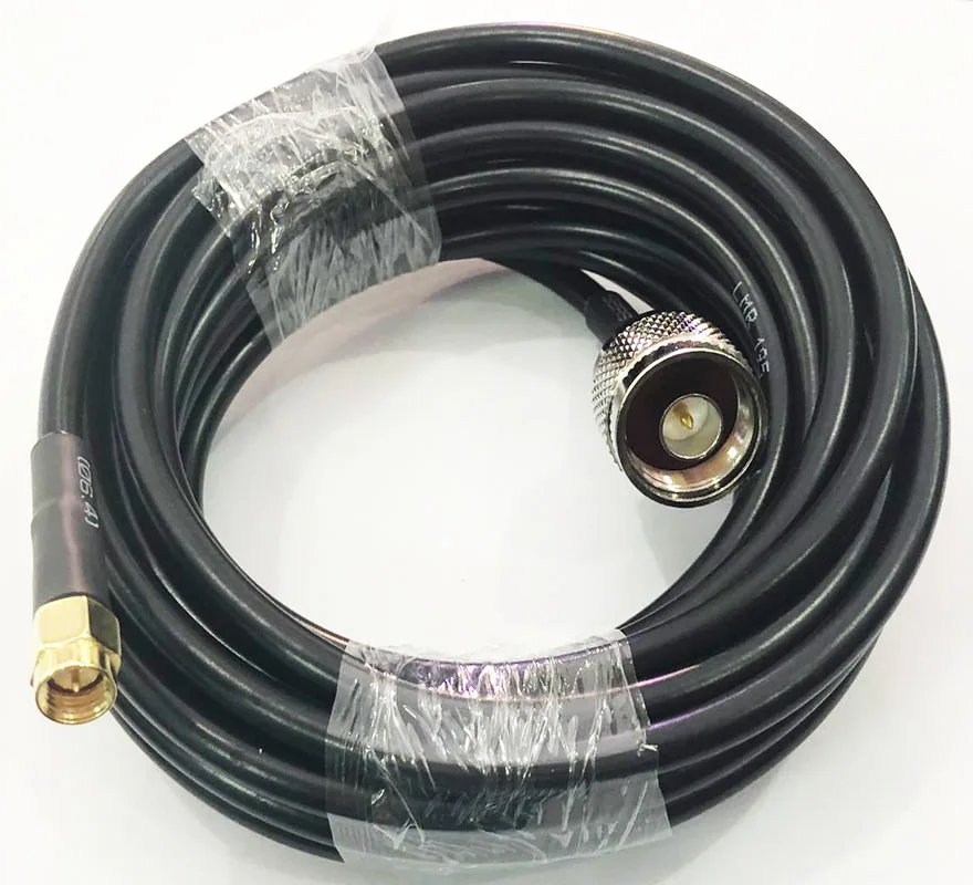 LMR195 кабель 1 м 3 м 5 м SMA штекер N штекер RF коаксиальный удлинитель соединительный кабель 10/15/20/30 м