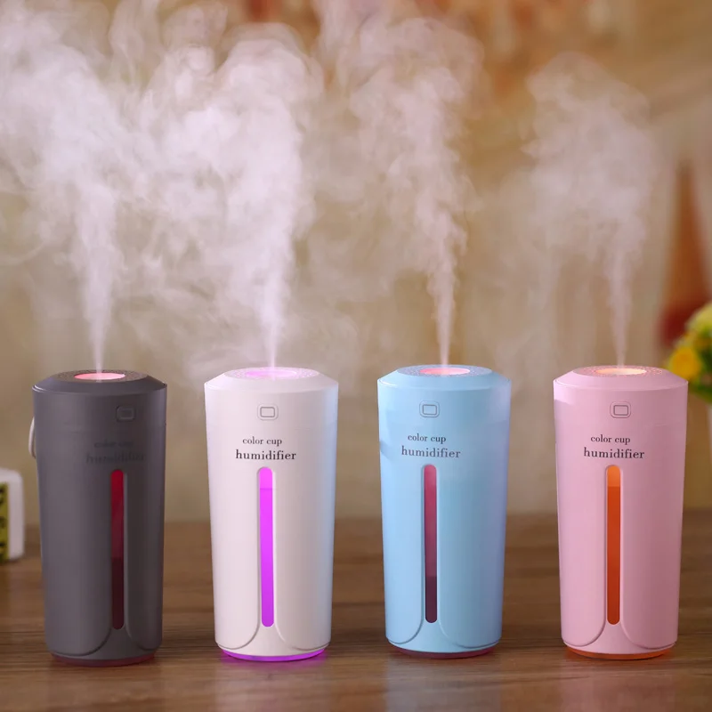 

Air humidifier eliminate static electricity clean air Care for skin Nano spray technology Mute design 7 color lights car office