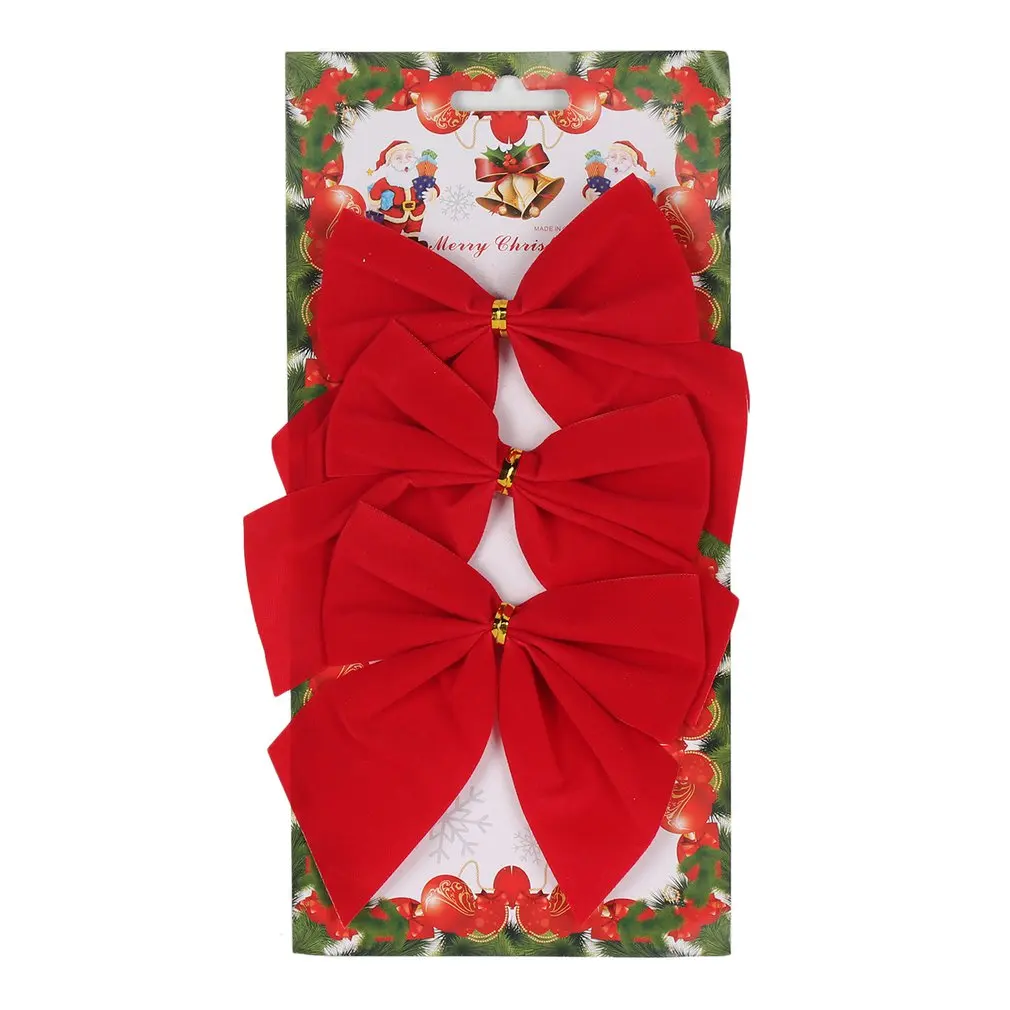 Christmas decorations bows tree pendants closet doors and windows cross-border | Дом и сад