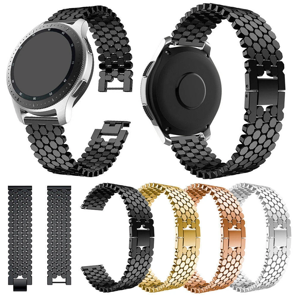 

22mm Stainless Steel Business Watch Band For Samsung Galaxy Watch 46mm Bracelet Strap For Huawei Watch 2 Pro Classic Honor Magic