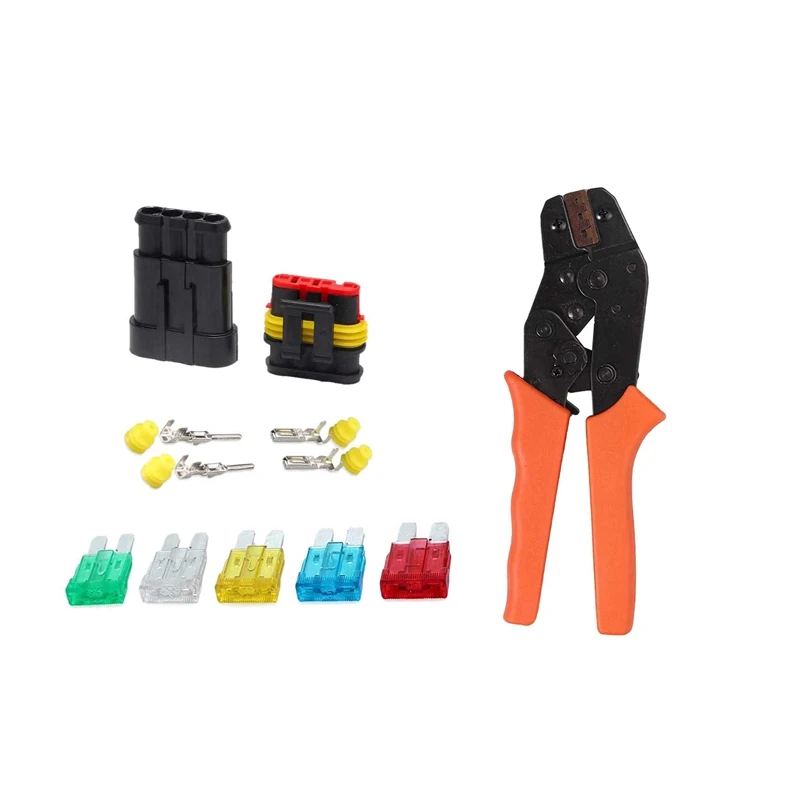 15 комплектов 1-6 Pin Автомобильный мотоцикл Водонепроницаемый Электрический