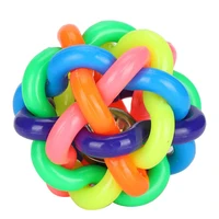pet toy pet toy dog colorful soft bell durable chew toys small dog toy squeak toys molar bite chew balls toy