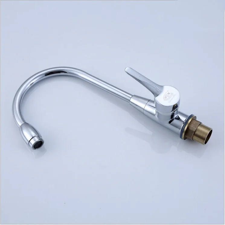 Кухонный смеситель для раковины из цинкового сплава однотоповый кран