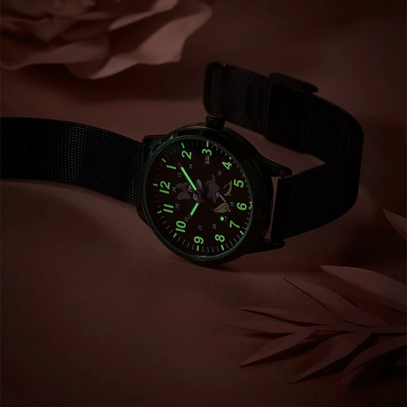 

Top Mickey Minne Mouse Children Sport Watch Teen Quartz Wristwatches Luminous Men Women Calendar Clock Kids Hour Boy Girls Gift