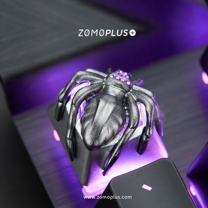 

ZOMO Artisan keycap metal keycap CNC Aluminum Alloy backlighting keycaps animal snake lion