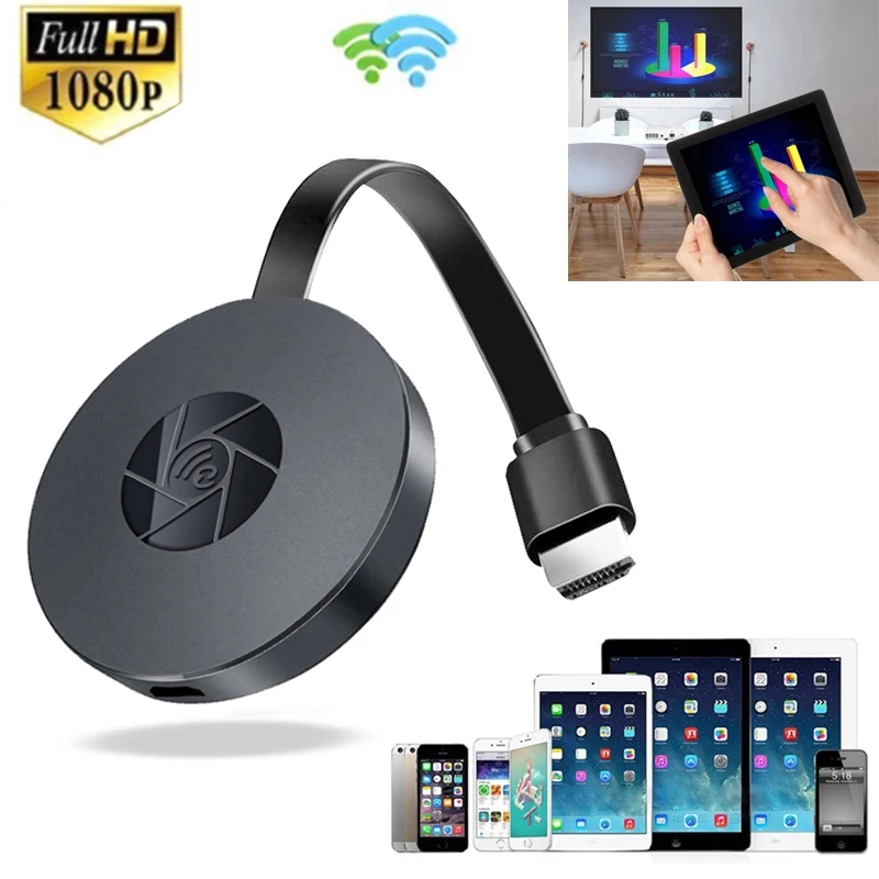 Беспроводной Wi Fi адаптер для дисплея 1080P ТВ видеоадаптер совместимый с HDMI