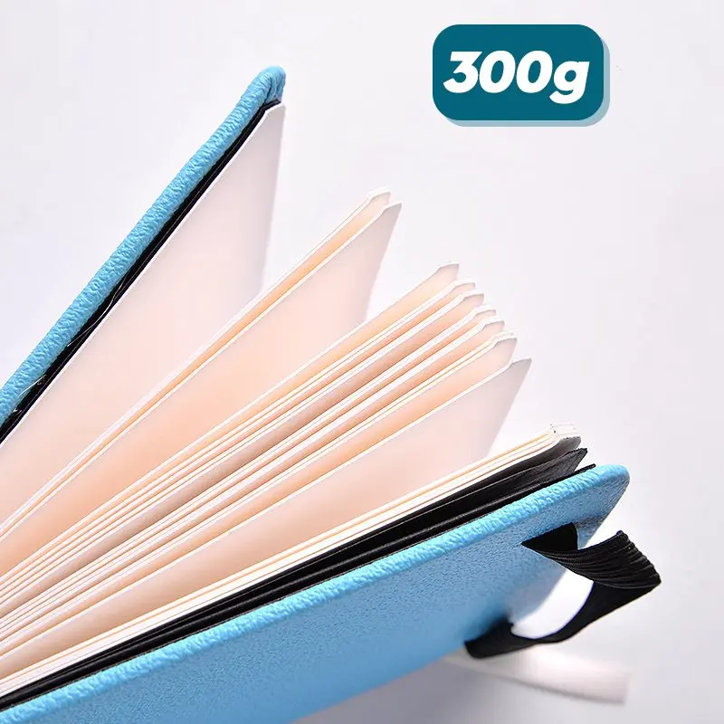 

Paul Rubens Watercolor Painting Paper Pad 300g/m2 20 Sheets 100% Cotton Leather Cover Portable Art Aquarelle Watercolor Book