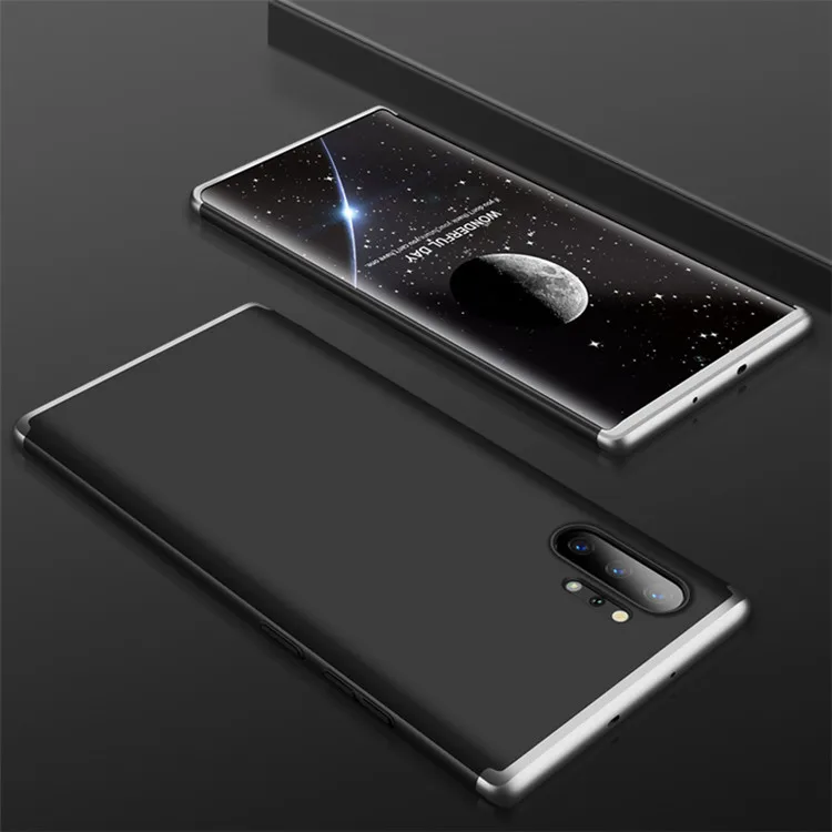 Silver and black 360 Полный ударопрочный чехол для samsung Note 10 Plus Pro Чехол 3 в 1 жесткий чехол для samsung Galaxy Note 10 Plus Note10 Capa - Цвет: Silver and black