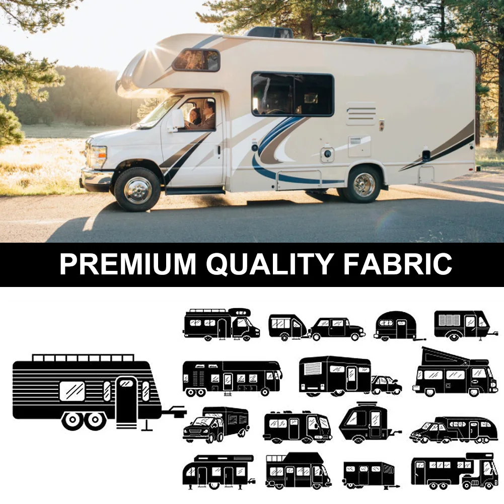 

RV Door Window Shade Privacy Window Covering Heat Insulation Shield UV Protection 16x24.75" Camper Door Window Cover