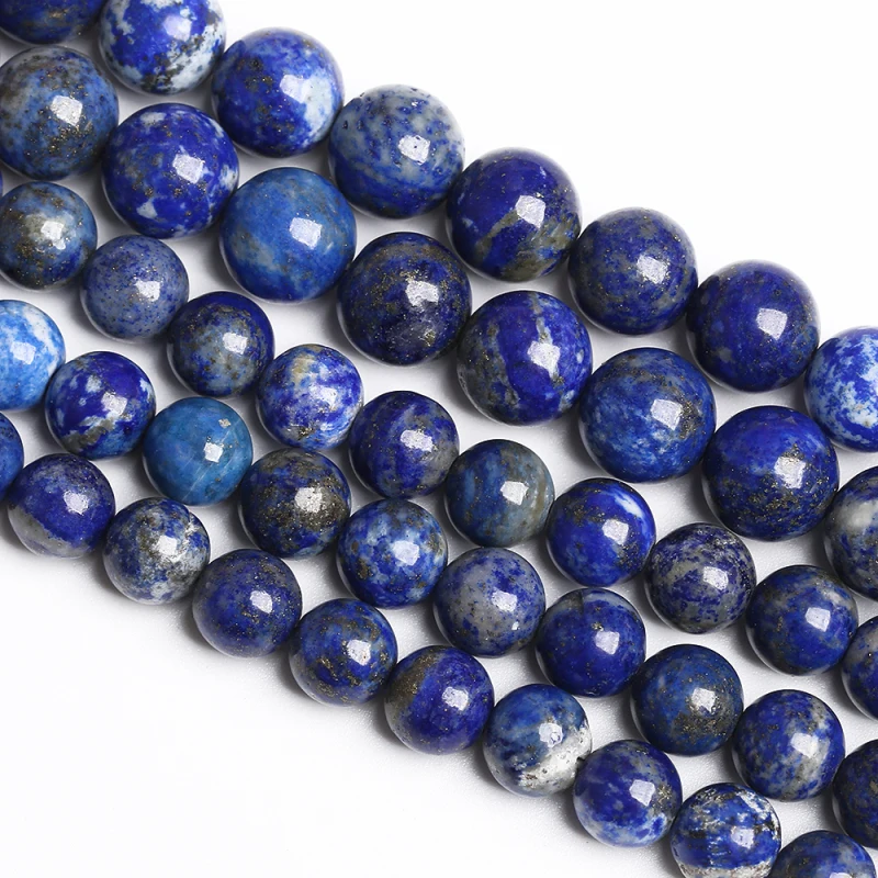 

Natural Lapis Lazuli Beads Higjht Quality Stone Round Loose Spacer Beads For Jewelry Making DIY Bracelet Necklace 4 6 8 10 12mm