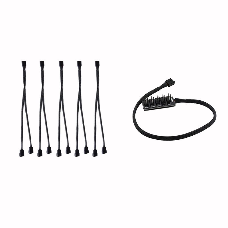 

5Pcs 4 Pin Extension Cable PWM Fan Splitter Cable Splitter CPU Fan with ​Host Case PC Cooler Fan Power Cabl