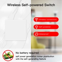 wireless smart switch light rf433 wall panel switch with remote control relay receiver self powered no wiring panel transmitter