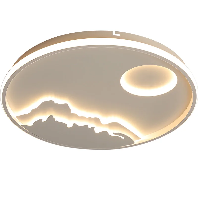 

New Arrival Round Dimmable Modern Led Ceiling Lights For Living Room Bedroom Study Room White Color RC Modern led Ceiling Lamp