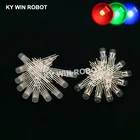 50 шт.лот 5 мм 4 контакта RGB LED общий катоданод трехцветные излучающие диоды рассеянные
