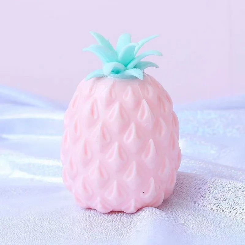 Juguetes antiestr&eacute;s blandos de pi&ntilde;a, bola antiestr&eacute;s, tendencia sensorial, novedad, regalo divertido para los dedos-1