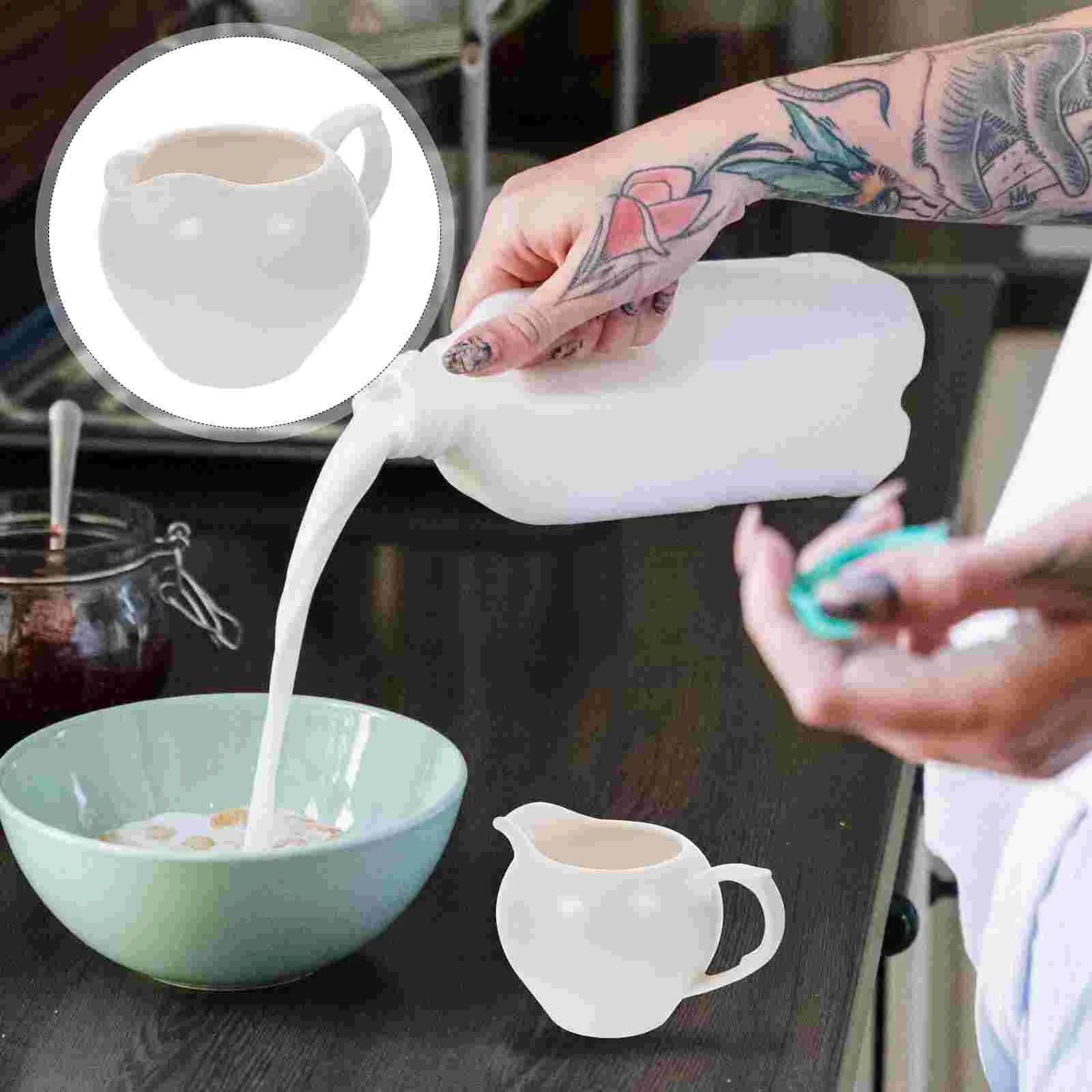 

1Pc Western Style Ceramic Coffee Cup Cup Container Sauce Cup (White)