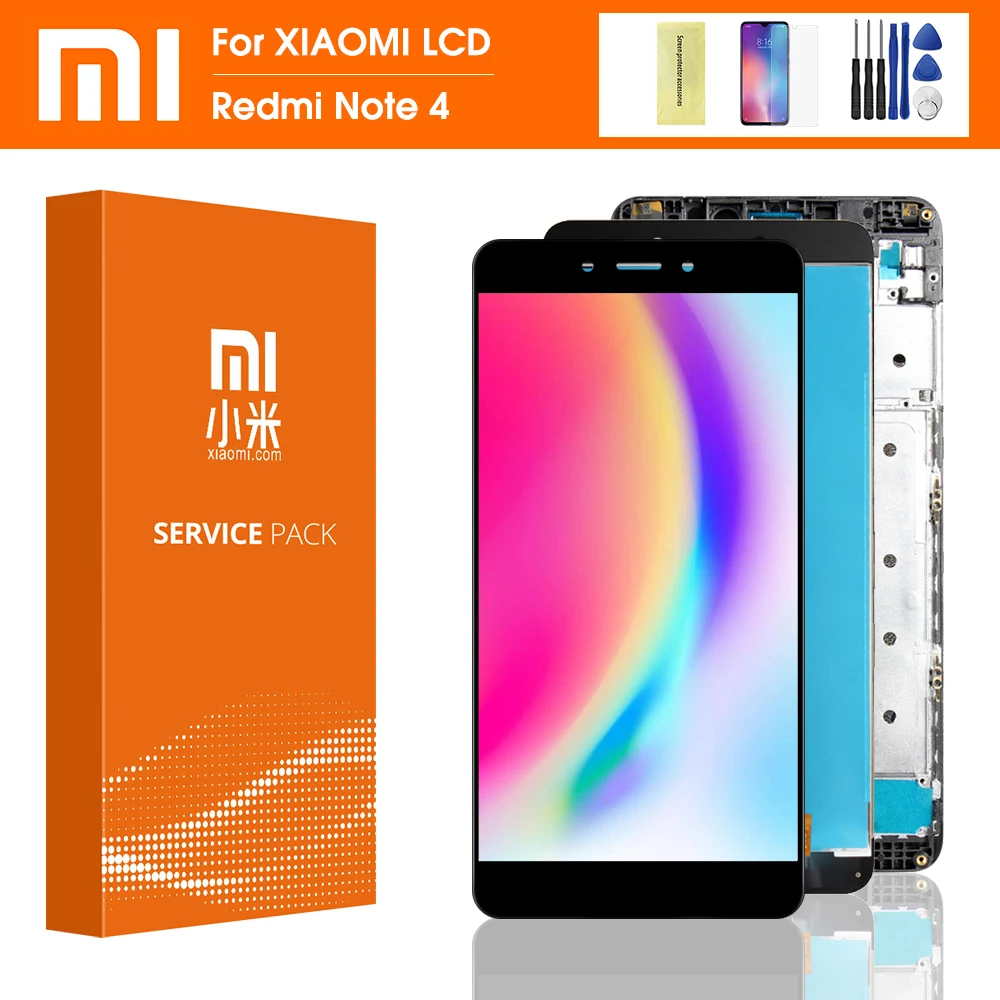 ЖК дисплей 5 дюйма для Xiaomi Redmi Note 4 с сенсорным экраном и дигитайзером в сборе