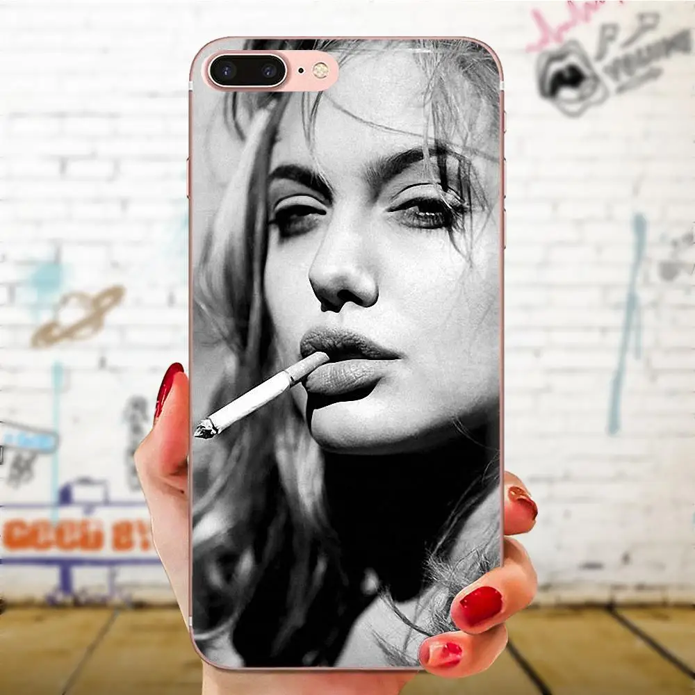 Angelina Jolie для Xiao mi 3 4 4C 4i 5 5s 5X6 6X8 SE Pro Lite A1 Max x 2 Note мягкие прозрачные чехлы | Мобильные