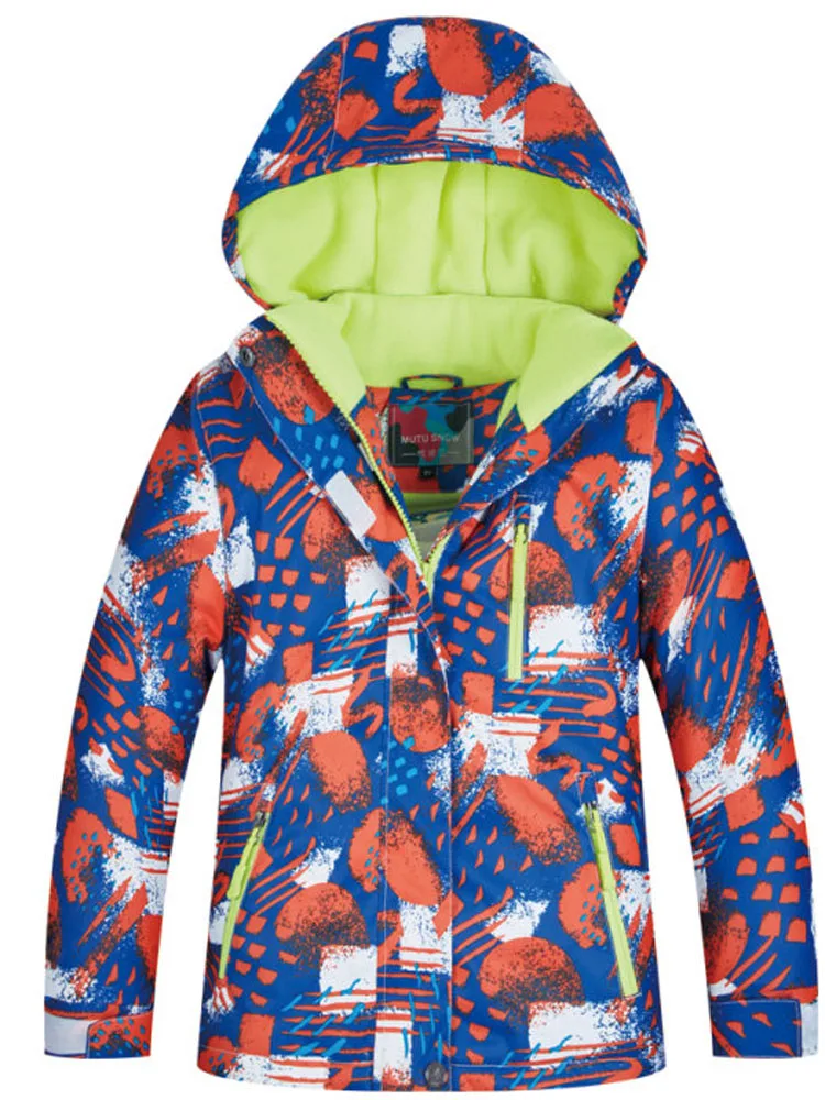 Coat Детская Лыжная куртка, верхняя одежда, ветронепроницаемые водонепроницаемые лыжные костюмы для катания на лыжах, кемпинга, сноуборде, лыжные костюмы, спортивные штаны для мальчиков и девочек - Цвет: Coat