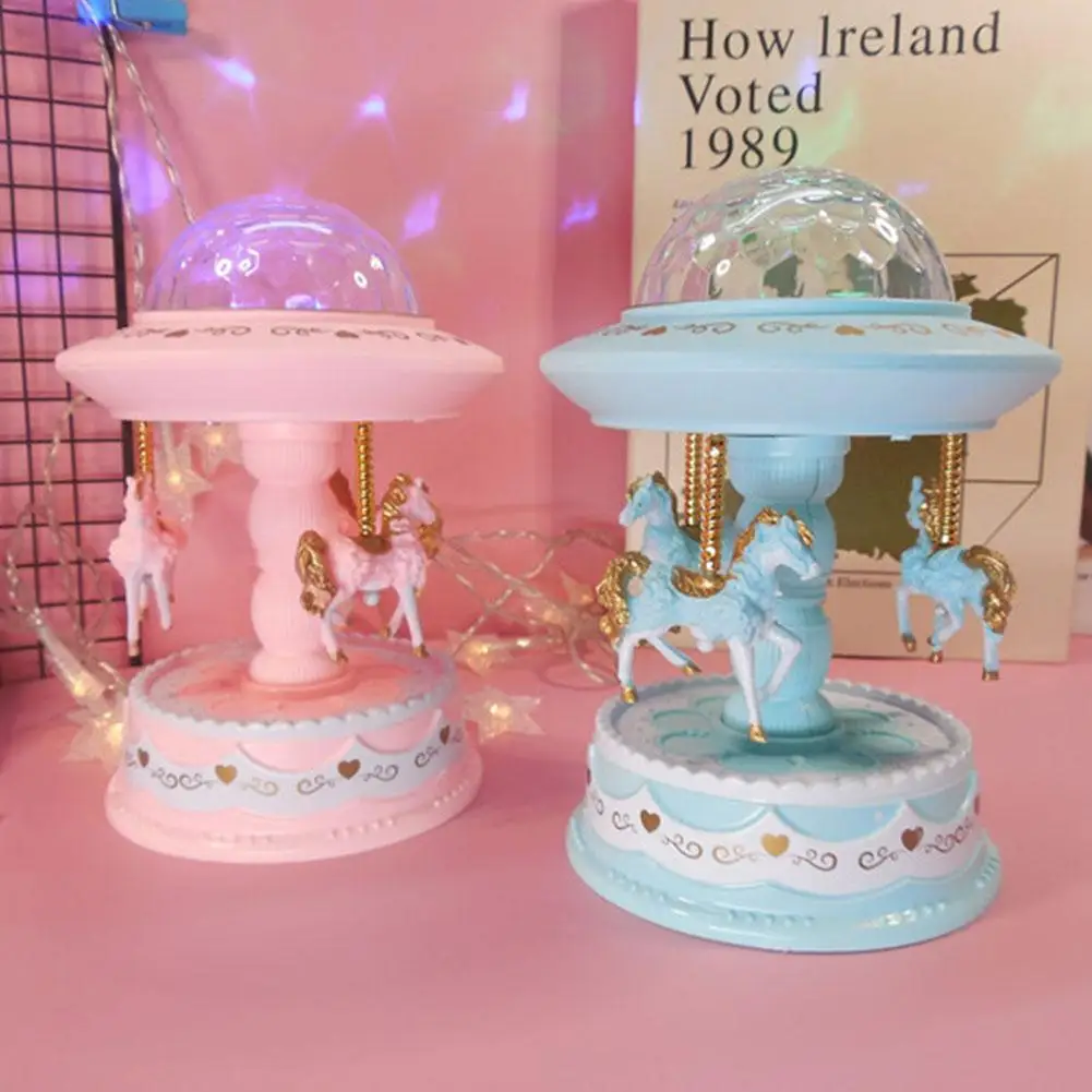 Веселая карусель музыкальная шкатулка для детей подарок на свадьбу день