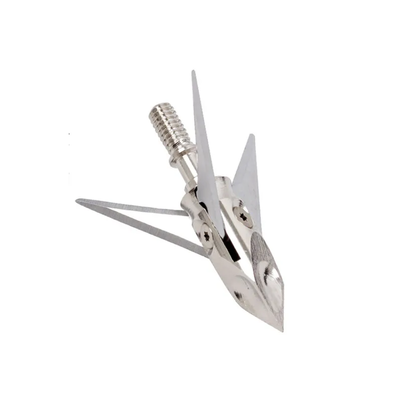 

3/6/12PCS 100 Grains Broadheads 3 Blade Archery Arrowhead Point Outdoor Shooting Hunting Accessories Arrow Head Stainless Steel