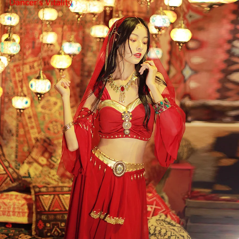 Комплект одежды для костюмированной вечеринки Костюм Танцев Живота из 4