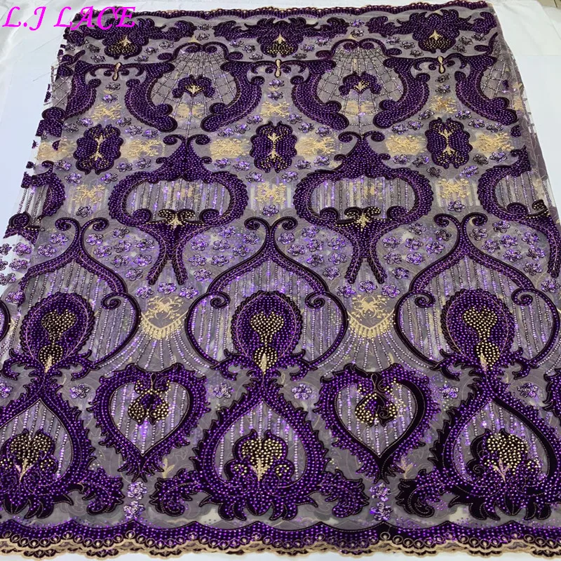 

High quality 2020 net tulle embroidery design french lace stoned wholesale price tulle laces fabrics