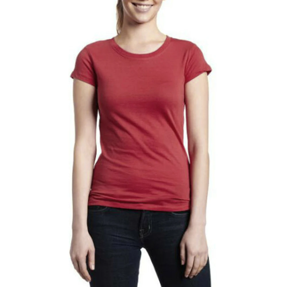 

Sale Summer Basic Short Sleeve T-shirt For Women Casual O-Neck Solid Tee Female Slim Fit Harajuku Soft T Shirt Tops Femme