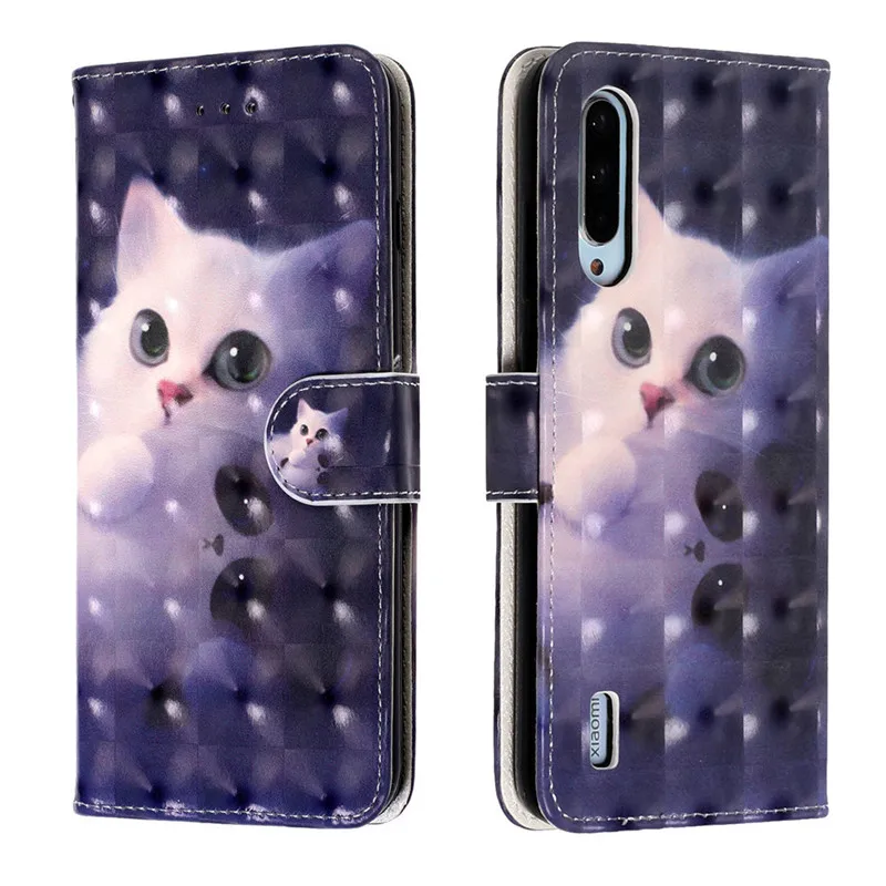 Pattern 15 Милый кожаный чехол с откидной крышкой для Xiaomi mi A3, чехол, роскошный Магнитный кошелек, чехол для карт, Fundas для mi A3 Lite, чехол, чехлы для телефонов - Цвет: Pattern 15