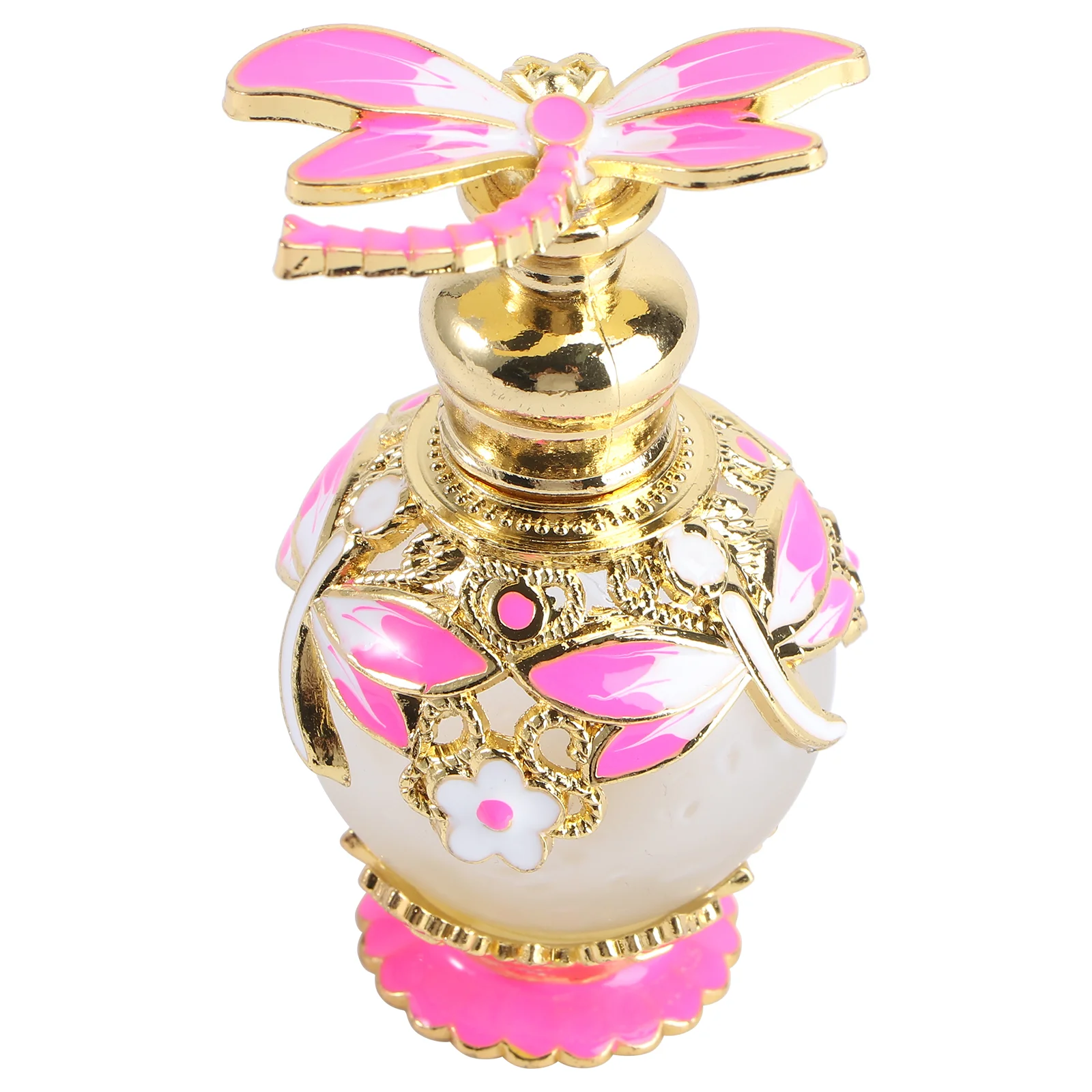 

Glass Perfume Bottle Lovely Dragonfly Container for Essential Oil