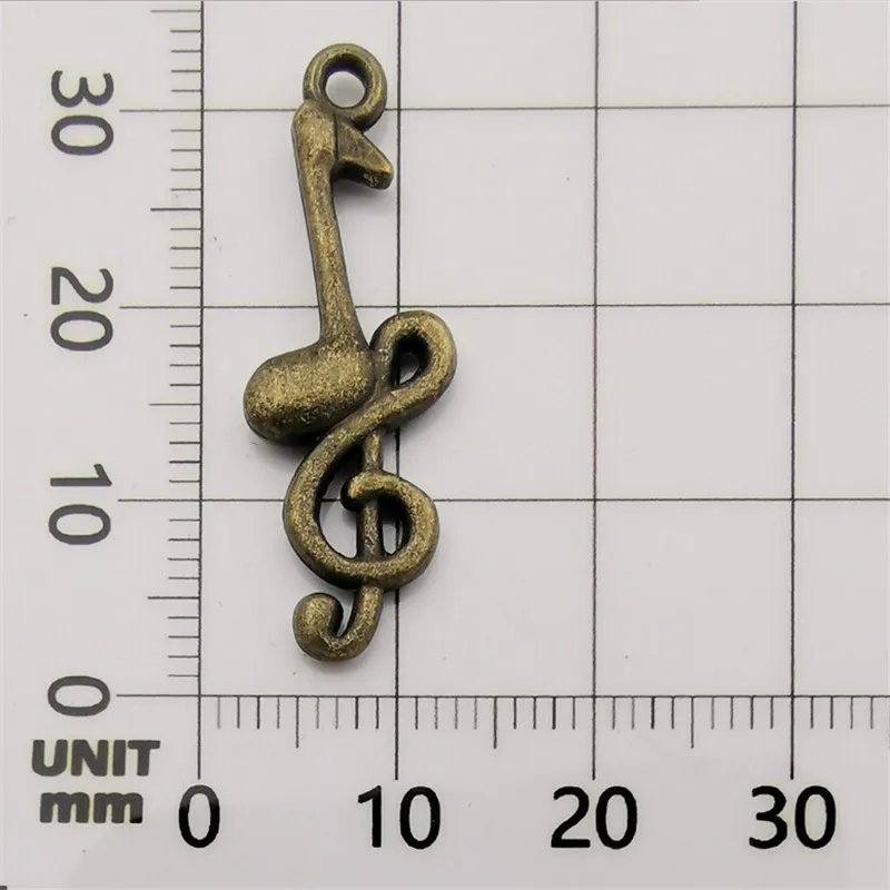 

30pcs Charms Musical Note Antique Making Pendant Fit Vintage Tibetan Bronze Silver Color,DIY Handmade Jewelry