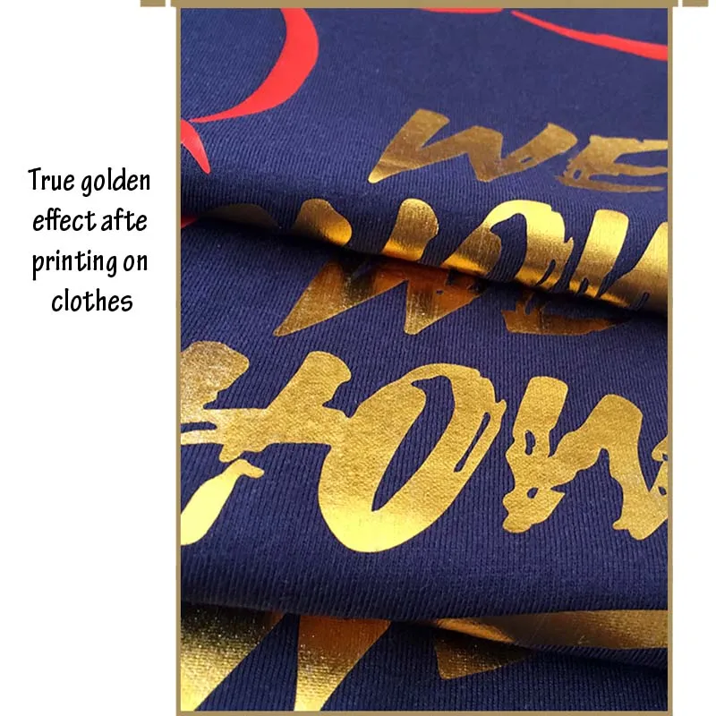 Индивидуальные мягкие золотистые фотопленки этикетки термотрансферные