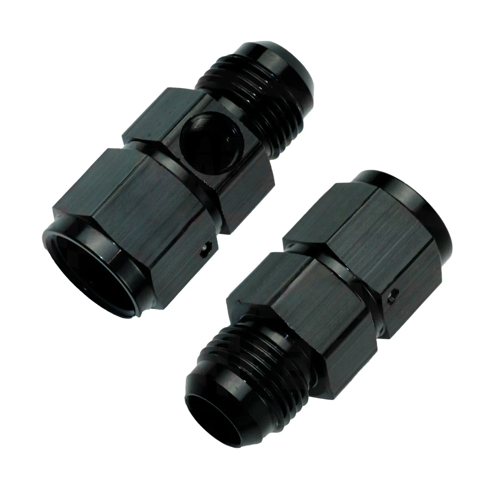 

Fuel Hose Adapter Pipe Thread Fitting Nitrous Or Fuel Gauge Adapter 8AN Male To 8AN Female 1/8NPT Gauge Port
